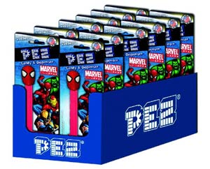 PEZ Marvel Blister Pack Assortment Case