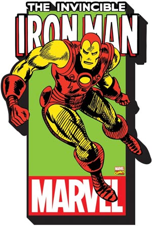 Marvel Comics Funky Chunky Magnet - Iron Man With Logo