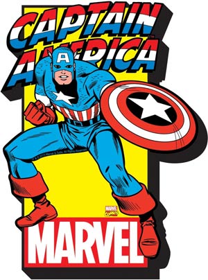 Marvel Comics Funky Chunky Magnet - Captain America With Logo