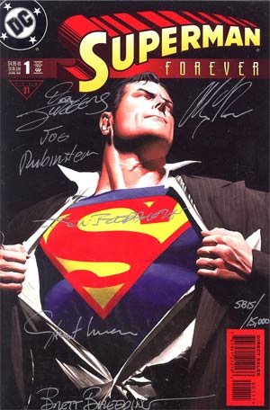 Superman Forever #1 Dynamic Forces Signed Alex Ross Dan Jurgens