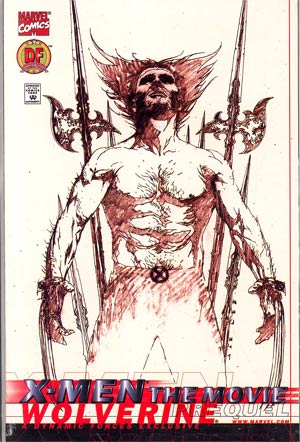 X-Men Movie Prequel Wolverine DF Variant Sketch Cover