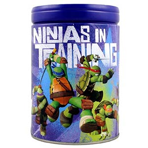 Teenage Mutant Ninja Turtles Round Tin Bank - Blue