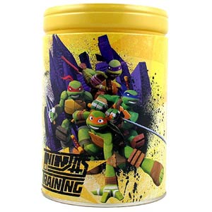 Teenage Mutant Ninja Turtles Round Tin Bank - Yellow