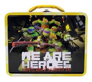 Teenage Mutant Ninja Turtles Embossed Large Tin Lunch Box - We Are Heroes