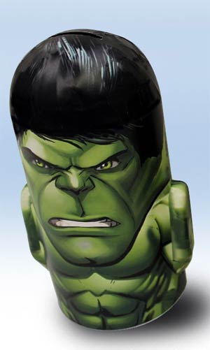 Avengers Character Tin Bank With Arms - Hulk