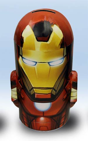 Avengers Character Tin Bank With Arms - Iron Man