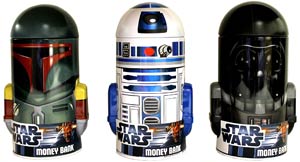 Star Wars Character Tin Bank With Arms