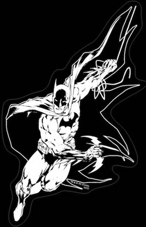 DC Comics Family Car Window Sticker 4x7-inch Batman Running
