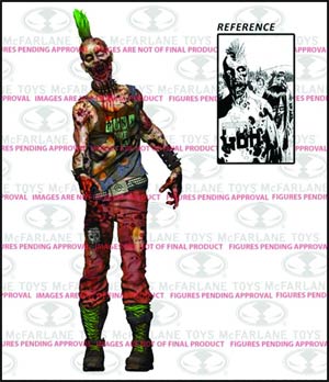 Walking Dead Comic Series 3 Punk Rock Zombie Action Figure Case