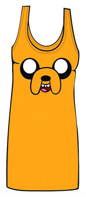 Adventure Time Jake Face Tank Dress T-Shirt Small