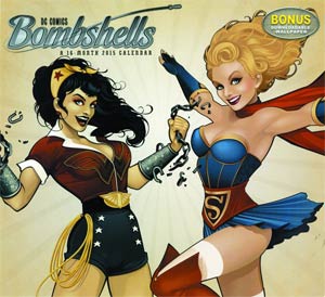 DC Bombshells 2015 12x11-inch Wall Calendar