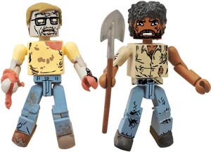 Walking Dead Minimates Series 5 Survivor Morgan & Geek Zombie 2-Pack