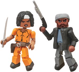 Walking Dead Minimates Series 5 Tyreese & Prison Michonne 2-Pack