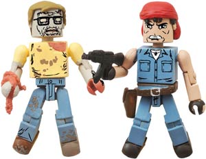 Walking Dead Minimates Series 5 Variant Martinez & Geek Zombie 2-Pack