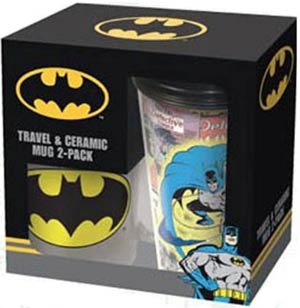 DC Comics Travel And Ceramic Mug 2-Pack - Batman