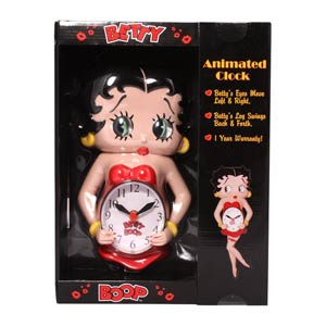 Betty Boop 17-Inch Motion Clock - Betty