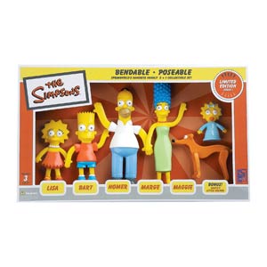Simpsons Family Bendable Figure Boxed Set