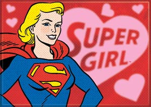 DC Comics 2.5x3.5-inch Magnet - Supergirl Hearts (24088DC)