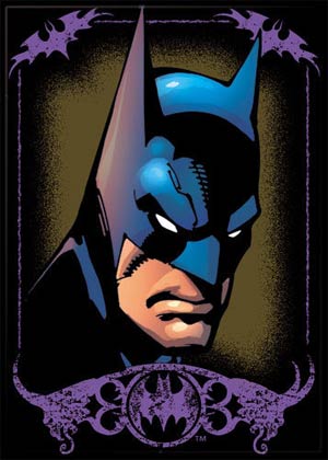 DC Comics 2.5x3.5-inch Magnet - Batman Face Purple Frame (24066DC)