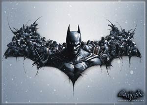 DC Comics 2.5x3.5-inch Magnet - Batman Arkham Origins Face Bat symbol (21464DC)