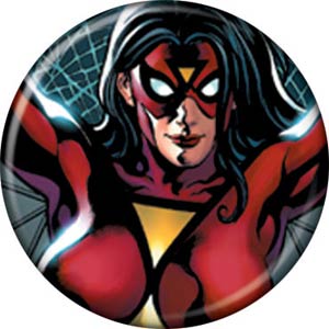 Marvel Comics 1.25-inch Button - Spider-Woman Black Webs (82979)
