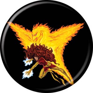 Marvel Comics 1.25-inch Button - Phoenix On Black (82980)