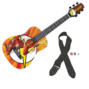 DC Comics Acoustic Half Size Guitar - Flash