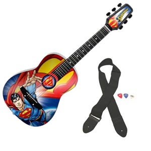 DC Comics Acoustic Half Size Guitar - Superman
