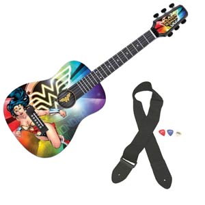 DC Comics Acoustic Half Size Guitar - Wonder Woman