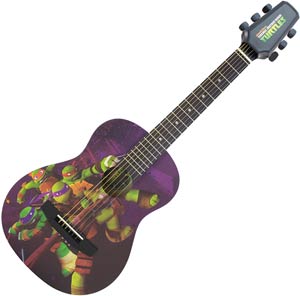 Teenage Mutant Ninja Turtles TMNT Acoustic Half Size Guitar - Group