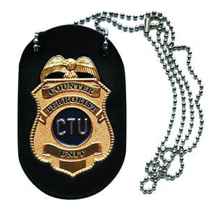 24 Jack Bauers CTU Badge Prop Replica