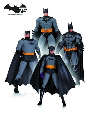 Batman 75th Anniversary Action Figure 4-Pack Set 1