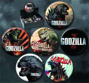 Godzilla 2014 Button 144-Piece Assortment Case
