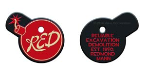 Team Fortress 2 Vinyl Key Cap - Team Red