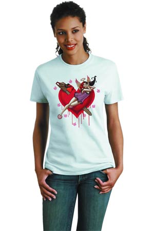 Harley Quinn Heartbreak Womens T-Shirt Large