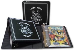 Comic Book Album Black 3-Inch