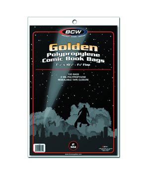 BCW Golden Age Comic Bags 100-Pack