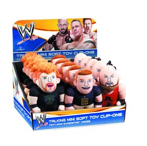 WWE Mini Talking Plush 16-Piece Assortment Case