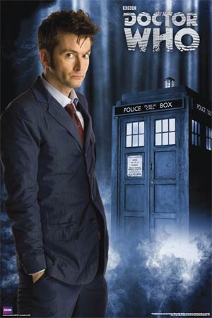 Doctor Who Rolled Poster - David Tennant & TARDIS
