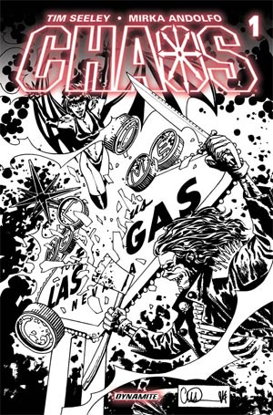 Chaos #1 Cover K Incentive Charlie Adlard Black & White Variant Cover