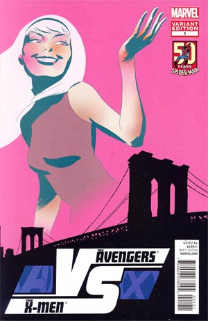 AVX VS #1 Cover C Variant Gwen Stacy Cover 50th Anniversary (Avengers vs X-Men Tie-In)