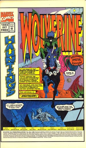 Wolverine Halloween Special Edition #1