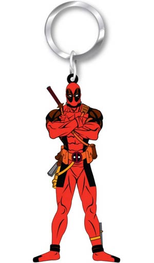 Marvel Soft Touch PVC Key Holder - Deadpool Figure