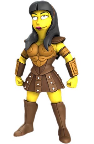 Simpsons 25th Anniversary 5-Inch Series 2 Lucy Lawless Action Figure 
