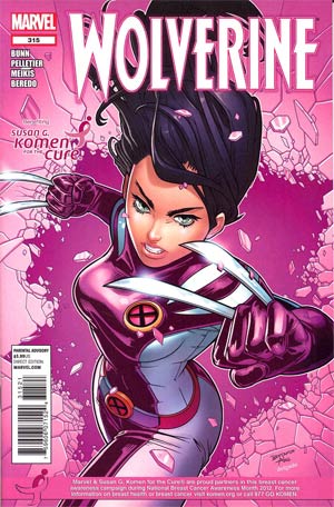 Wolverine Vol 4 #315 Cover B Variant Susan G Komen