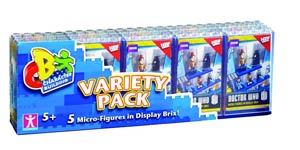 Doctor Who Character Building Display Brix Variety Pack 5-Pack Assortment Case