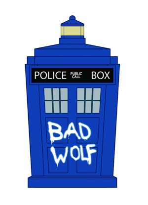 Doctor Who Titans Bad Wolf TARDIS 6.5-Inch Vinyl Figure