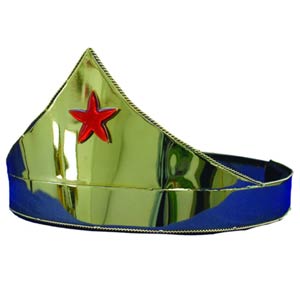 Wonder Woman Gold Red Star Crown