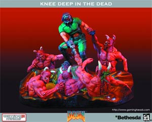 Doom Knee Deep In The Dead Resin Diorama Statue