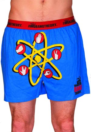 Big Bang Theory Atom Logo Blue Boxers Large